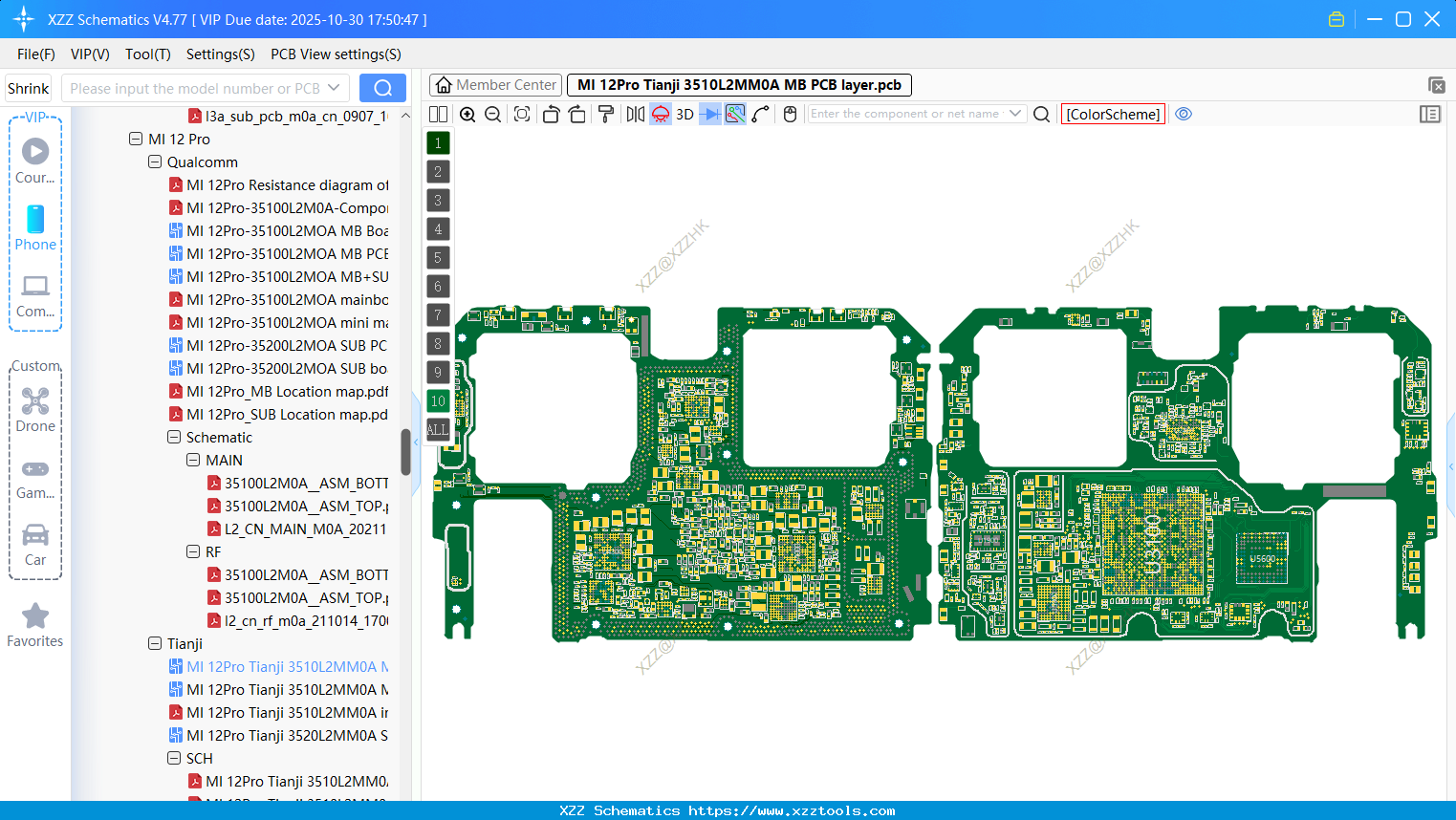 Xiaomi MI 12Pro Tianji 3510L2MM0A MB PCB Layer